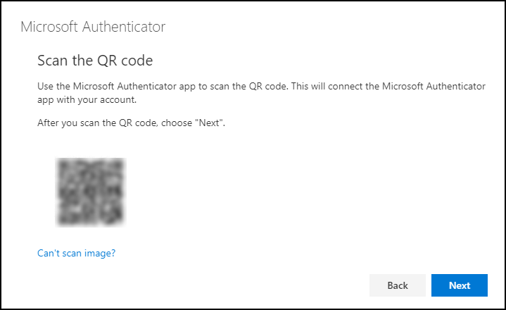 scan the qr code screen